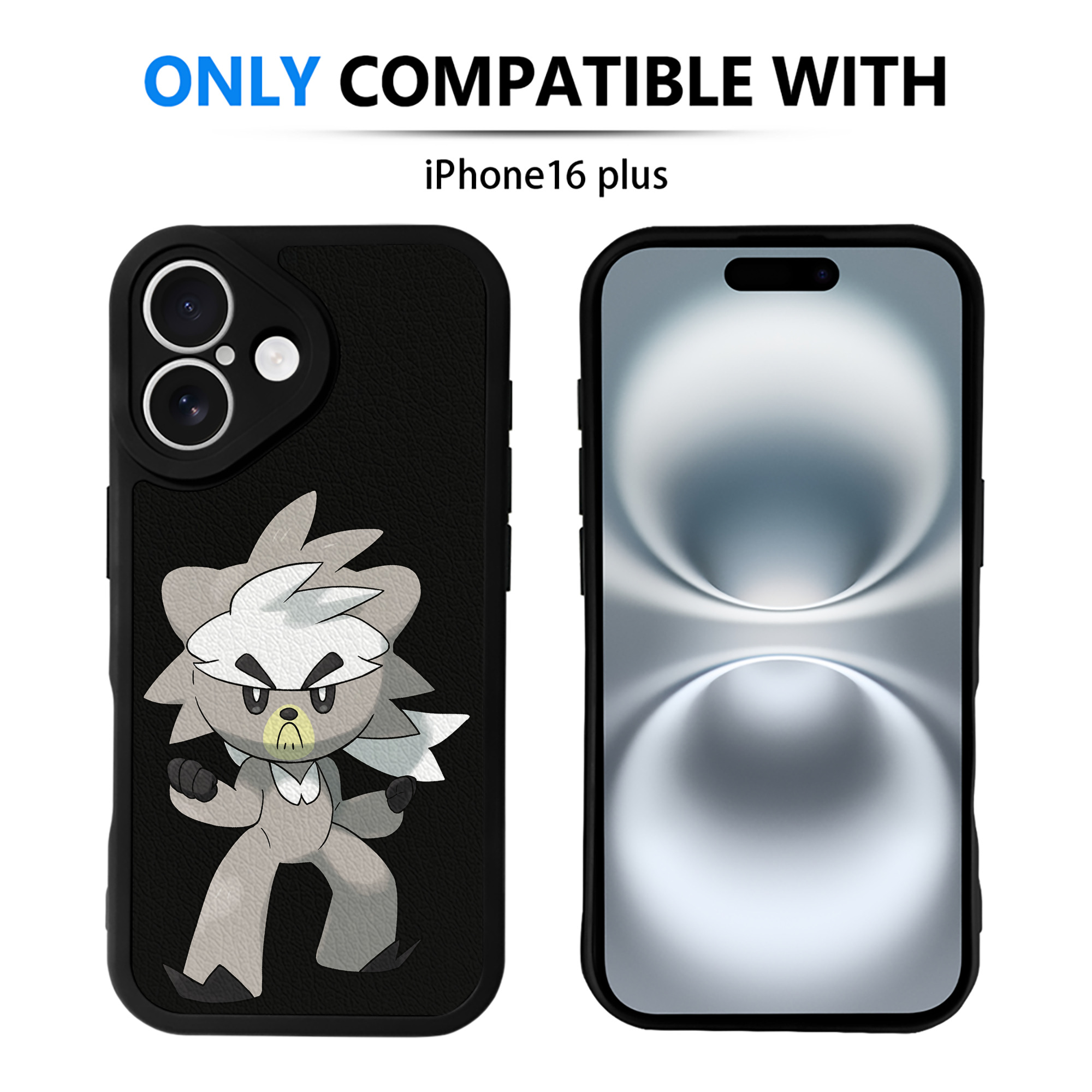 （画像用） ポケットモンスター Pokémon 【iPhone 16シリーズ対応】シリコンスマホケース（レザー調） 材質：シリコン